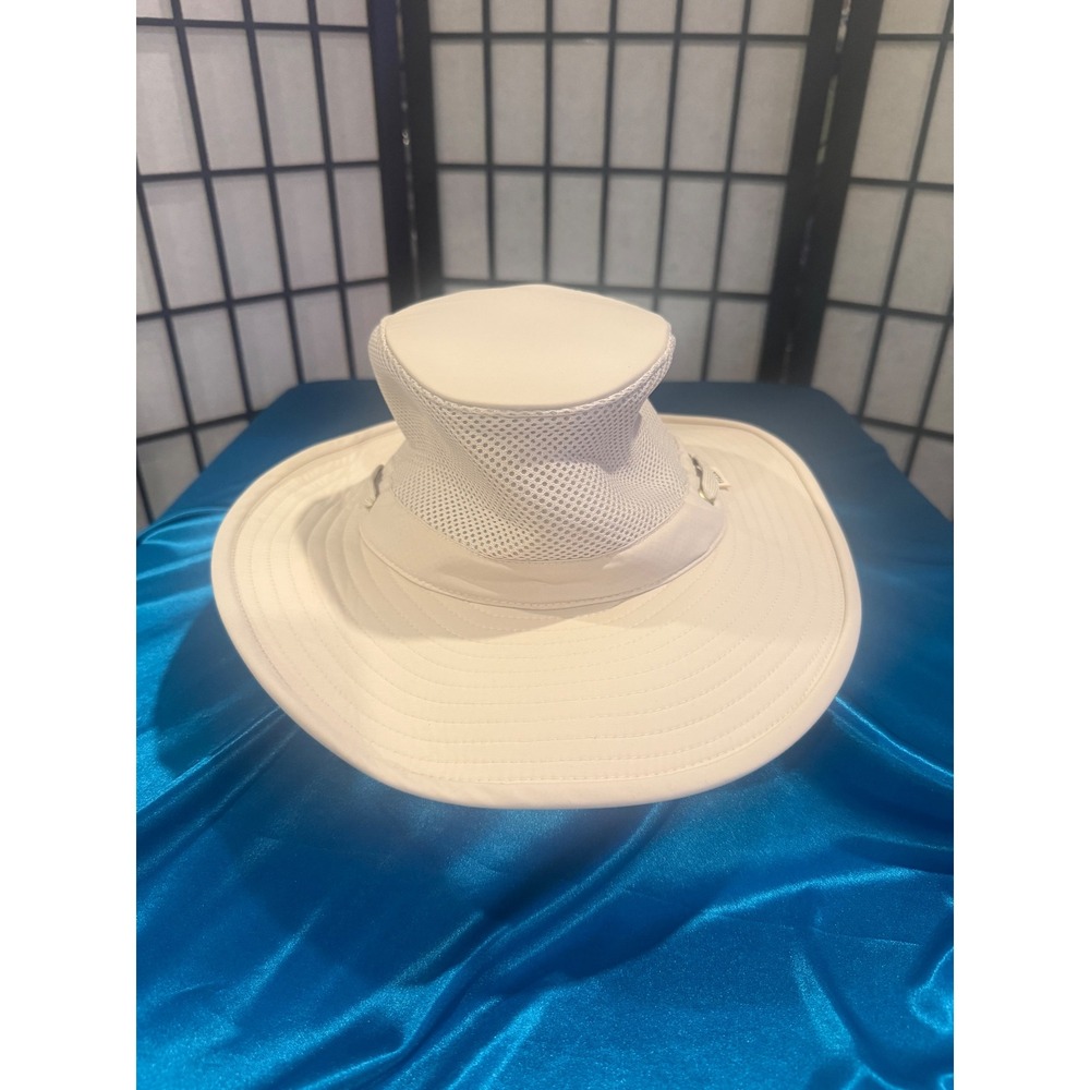 Tilley Airflo HT1008 Broadbrim Cool Mesh Hat 7 3/8 Light Stone NWT
